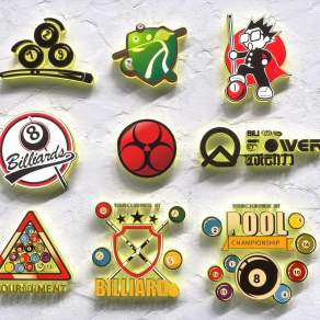 现代桌球灯箱3D模型下载